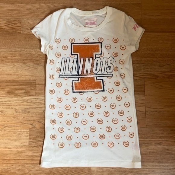 VS PINK || Fighting Illini Tee - Picture 1 of 6